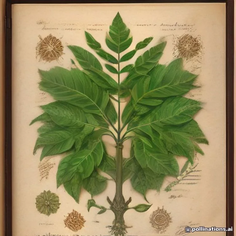Classical botanical illustration of 槟榔膏 / 棕儿茶 / 膏儿茶 / 白儿茶 / 方儿茶 / 爪哇儿茶 — Uncaria gambir (Hunter) Roxb. (syn. Nauclea gambir, Ourouparia gambir)