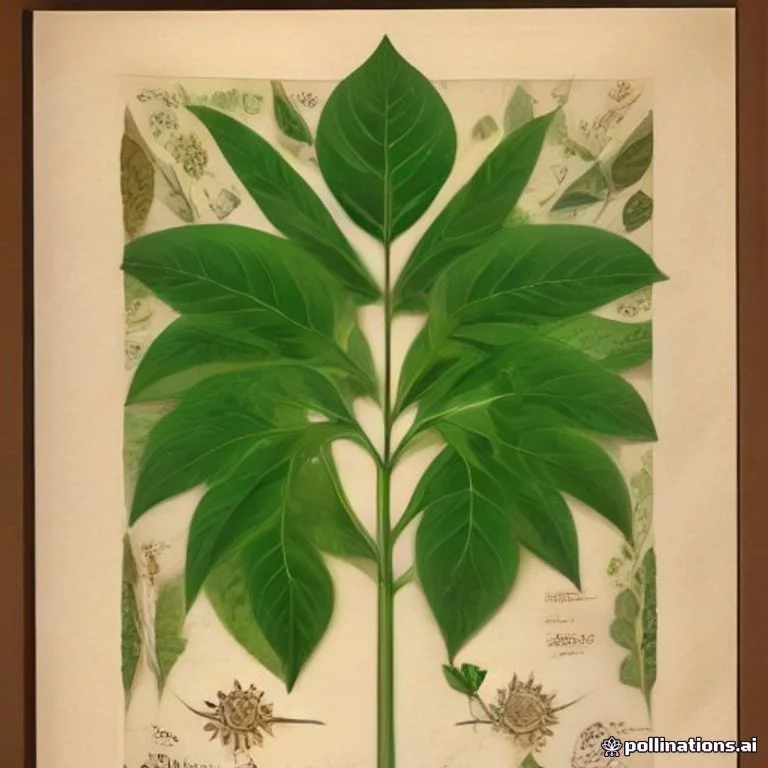 Classical botanical illustration of 异株巴豆 / 卵叶巴豆 / 尾叶巴豆 / 钩藤巴豆 — Croton caudatus Geiseler (syn. Croton denticulatus, Croton drupaceus)
