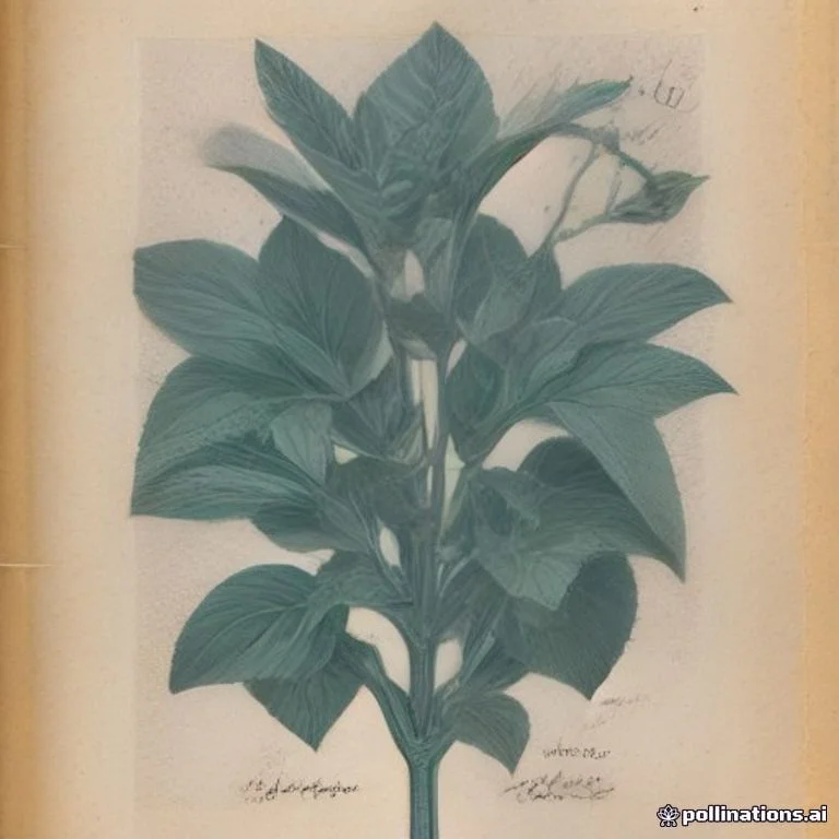 Classical botanical illustration of 左手香 / 到手香 / 过手香 — Plectranthus amboinicus (Lour.) Spreng. (syn. Coleus amboinicus)