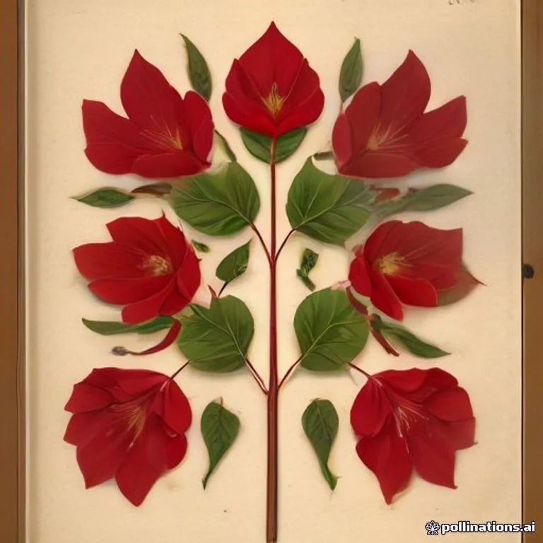 Classical botanical illustration of 苦木 / 苦木树 / 美洲苦木 / 苏里南苦木 / 苦柴 — Quassia amara L. (syn. Quassia alatifolia)