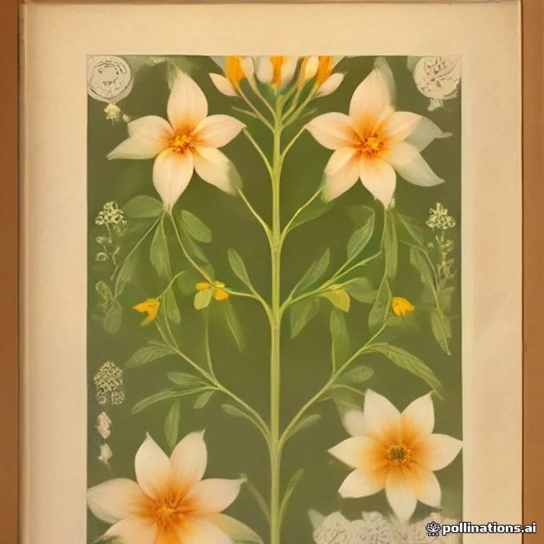 Classical botanical illustration of 夜花 / 夜茉莉 / 悲伤树 / 珊瑚茉莉 — Nyctanthes arbor-tristis L.