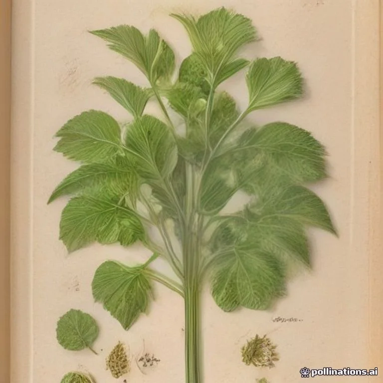 Classical botanical illustration of 芫荽 / 香菜 / 胡荽 — Coriandrum sativum L.
