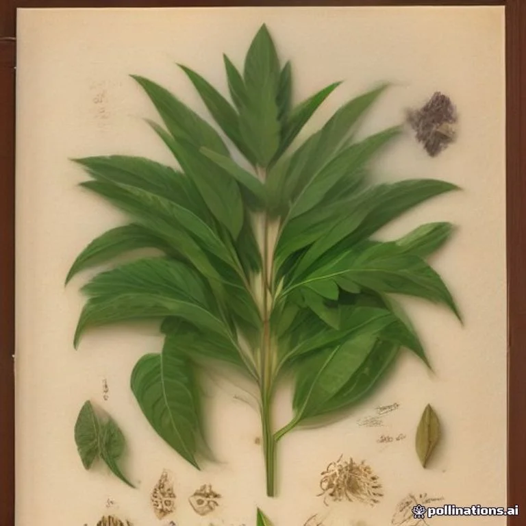 Classical botanical illustration of 益智仁 / 益智 / 益智子 — Alpinia oxyphylla Miq.