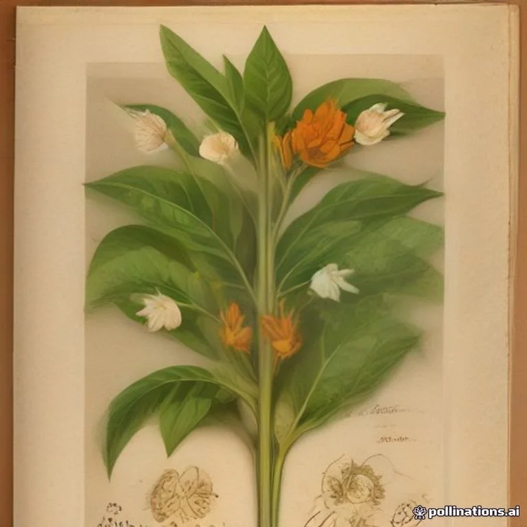 Classical botanical illustration of 红珠藤 / 细叶巴戟 / 小叶巴戟天 — Morinda parvifolia Bartl. ex DC.