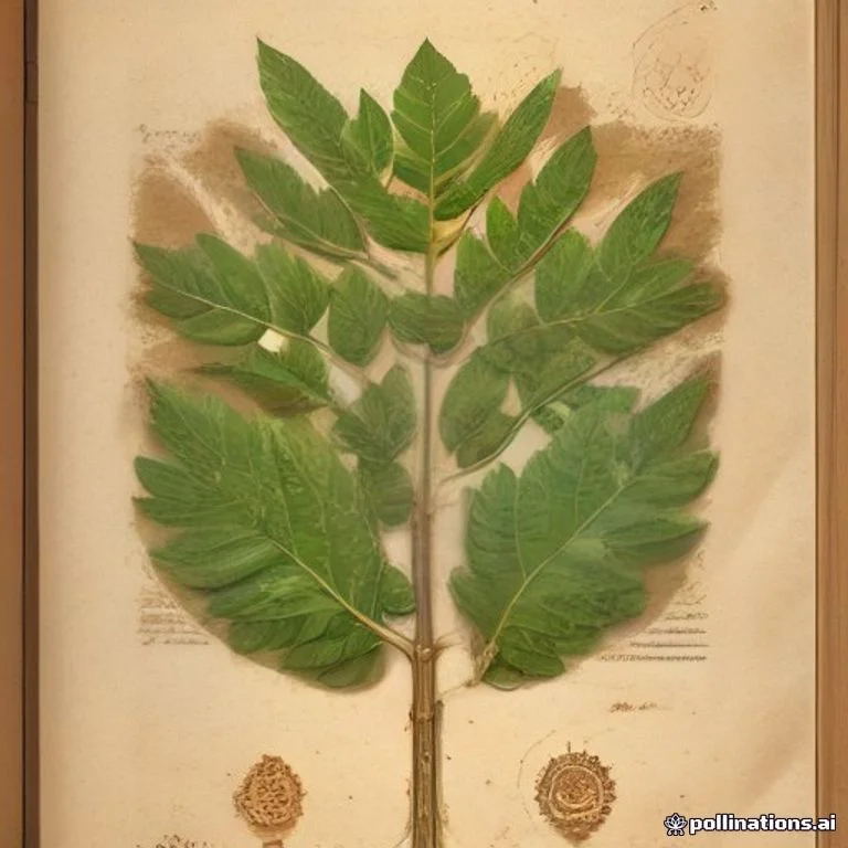 Classical botanical illustration of 没食子 / 橡倍子 / 墨石子 — Quercus infectoria G.Olivier