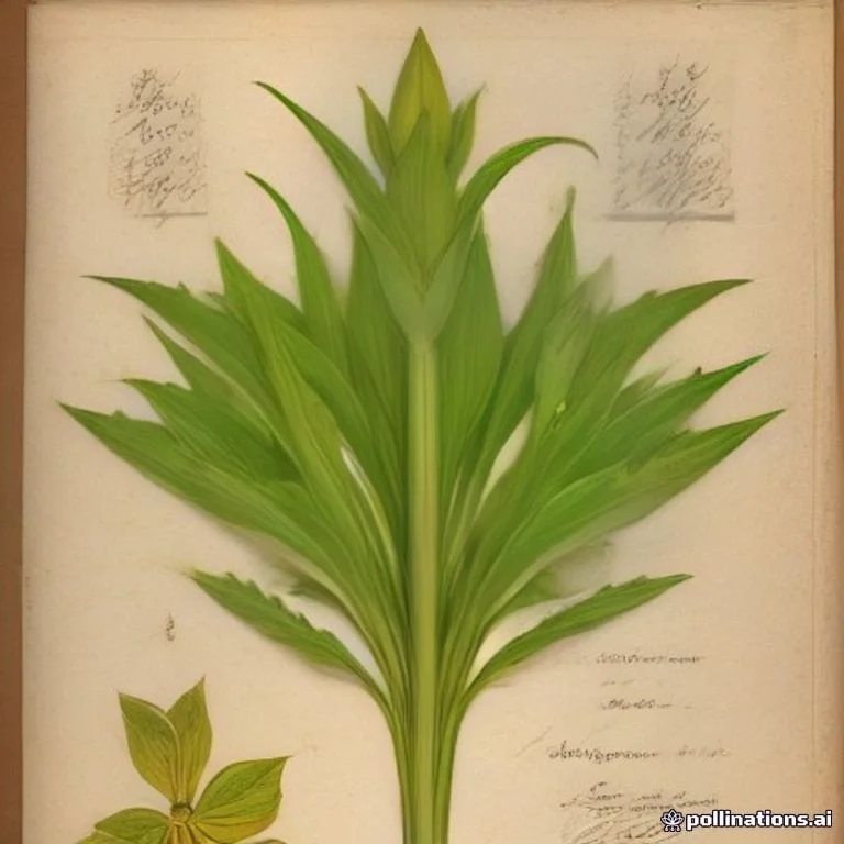 Classical botanical illustration of 海氏姜黄 / 春姜黄 / 爪哇姜黄 / 艳丽姜黄 — Curcuma heyneana Valeton & Zijp