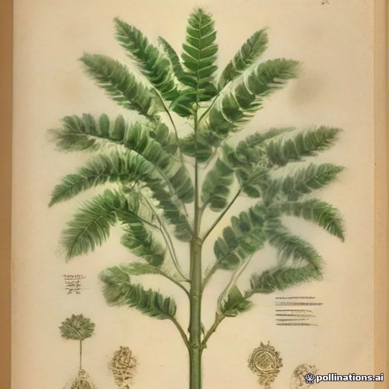 Classical botanical illustration of 金龟树 / 牛蹄豆 / 甜肉猴耳环 / 刺槐豆 / 围裙树 — Pithecellobium dulce (Roxb.) Benth. (syn. Mimosa dulcis)