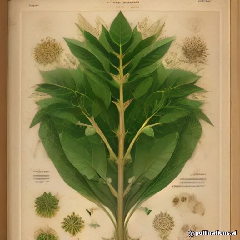 Classical botanical illustration of 鼠刺木 / 假八角枫 / 鼠刺八角枫 / 斩蛇木 / 八角枫同属 — Alangium salviifolium (L.f.) Wangerin (syn. Alangium lamarckii)