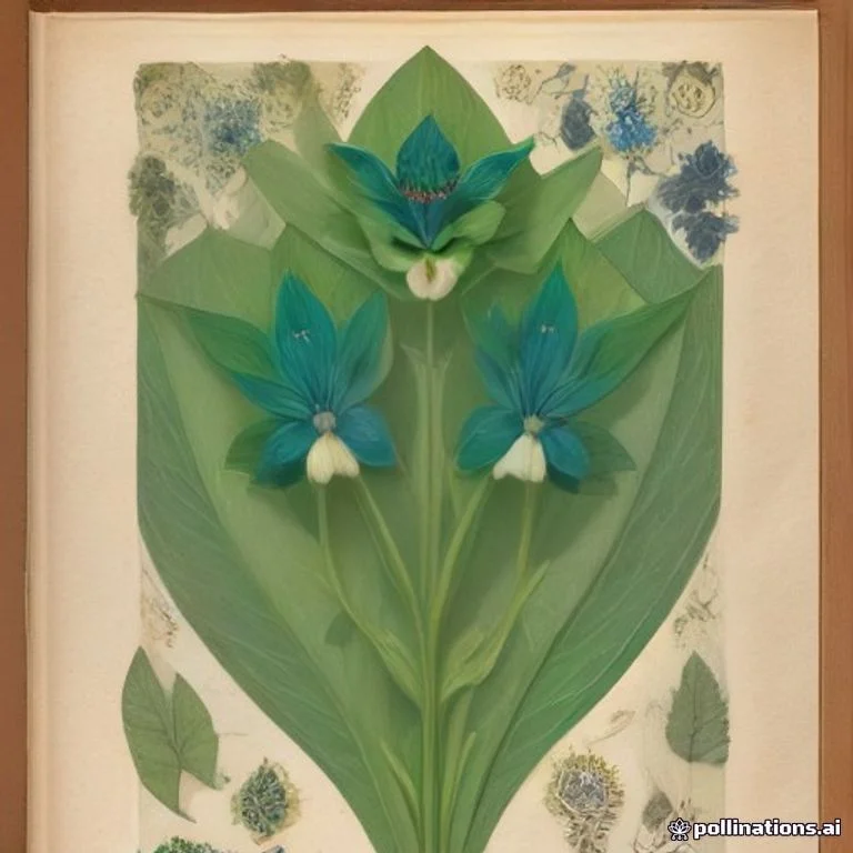 Classical botanical illustration of 节节草 / 竹节菜 / 蔓鸭跖草 / 蓝花水竹草 / 水竹叶同类 — Commelina diffusa Burm.f. (syn. Commelina nudiflora, Commelina caroliniana)