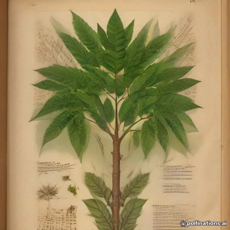 Classical botanical illustration of 阿江榄仁 / 三果木同属 / 白木达 / 顶果树同属 / 阿尔诸那 — Terminalia arjuna (Roxb. ex DC.) Wight & Arn. (syn. Pentaptera arjuna)