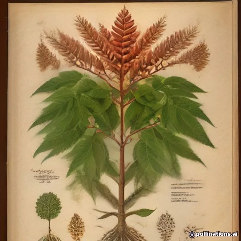 Classical botanical illustration of 阔荚合欢 / 印度合欢 / 大叶合欢 / 白夜合 / 响荚合欢 — Albizia lebbeck (L.) Benth. (syn. Mimosa lebbeck)