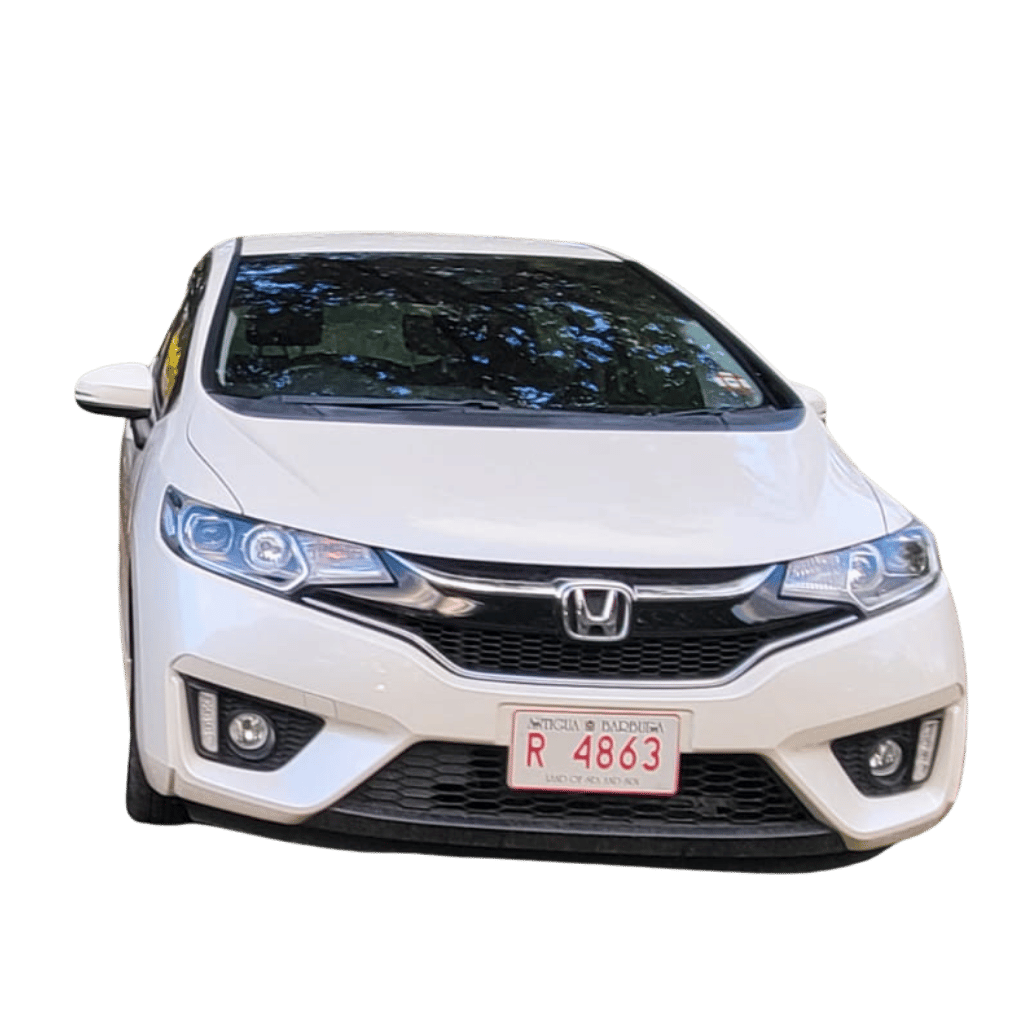 White Honda Fit