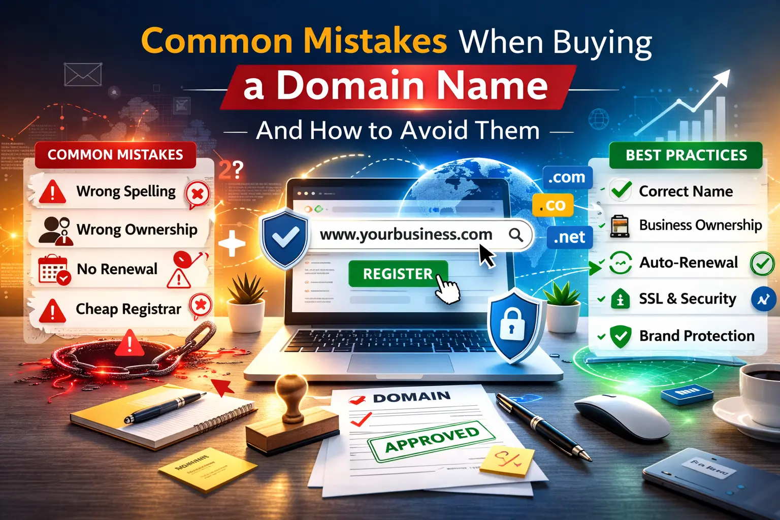 Common Mistakes When Buying a Domain Name