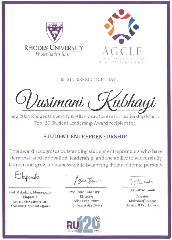 Student Entrepreneurship TOP 120