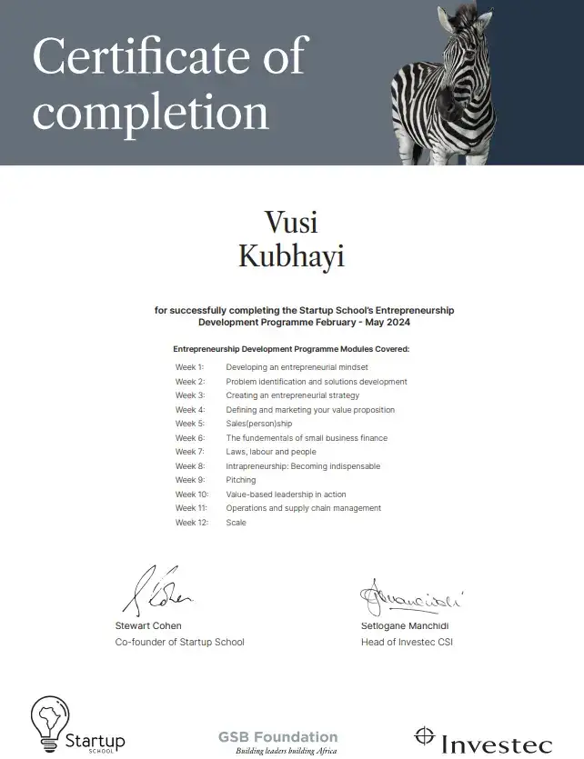 Entrepreneurship Development Programme