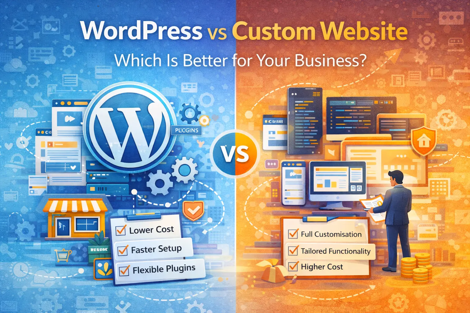 WordPress vs Custom Website: Which Is Better for Your Business?