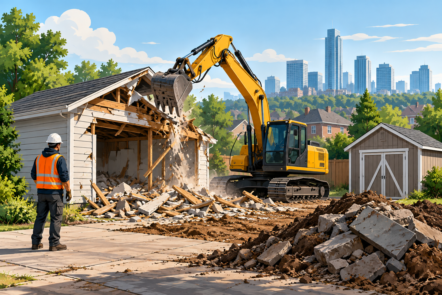 Are There Licensed Demolition Contractors in Vaughan for Detached Garages and Sheds?