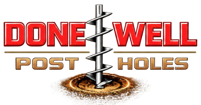 Done Well Post Holes logo — post hole drilling service, Certtech web design client