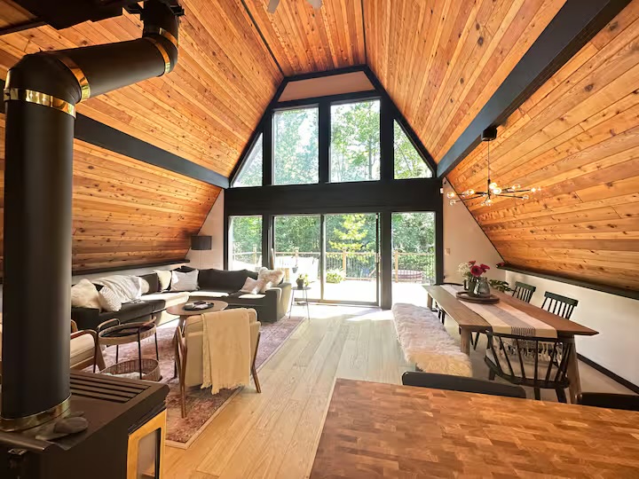 Vaulted A-Frame Great Room