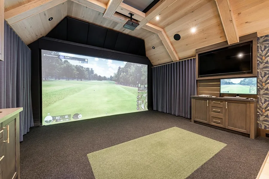 Indoor Golf Simulator Room
