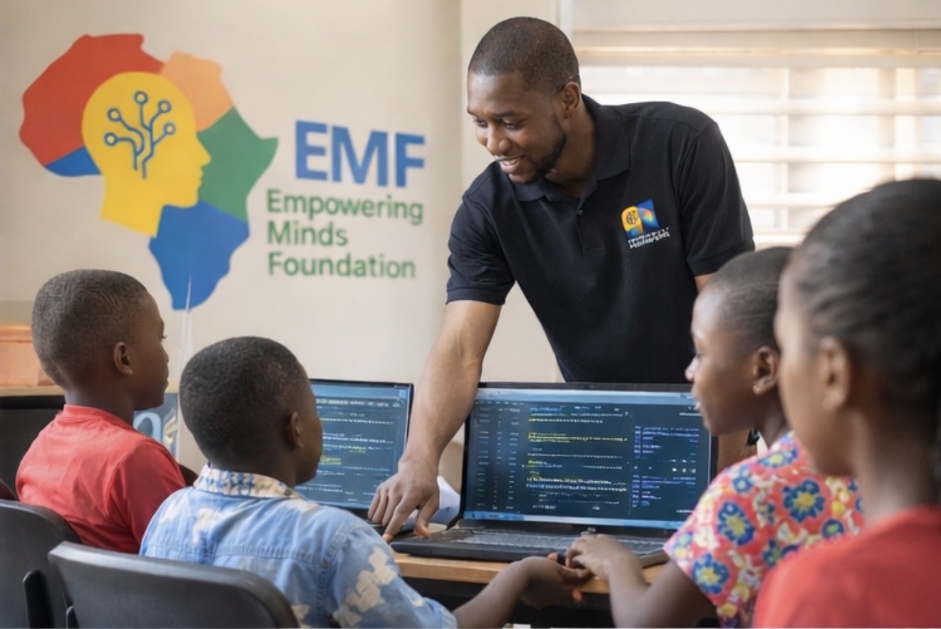 EMF Global students using technology