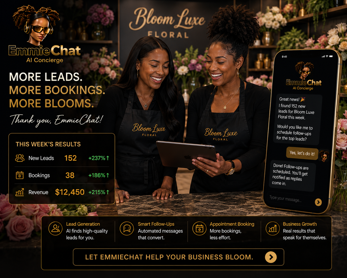 AI concierge converting conversations into revenue and booked appointments