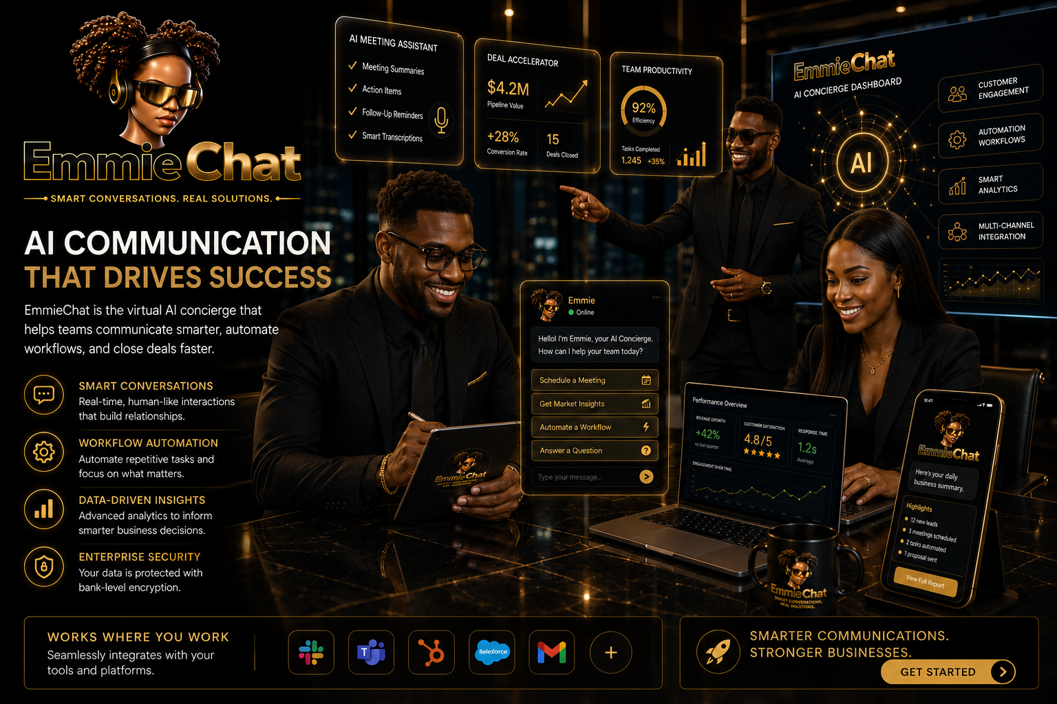EmmieChat AI communication that drives success and closes deals faster