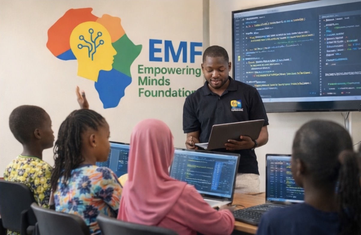 EMF Global students learning with AI technology