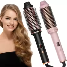 Valentine's Day Gift, Hair Curler, Electric Hair Straightener, Hot Comb, Professional Curling Iron, Thermal Brush - Thumbnail 3