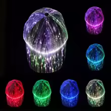Men Women LED Couple Night Running Cool Light Emitting Hats Explosive Light Emitting Gift Holiday Party Hat - Thumbnail 5