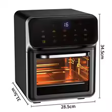 Brand Large Capacity 10L Electric Air Fryer, 360° Automatic Oil-Free Home Kitchen  War Baking Oven - Thumbnail 4
