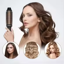 Valentine's Day Gift, Hair Curler, Electric Hair Straightener, Hot Comb, Professional Curling Iron, Thermal Brush - Thumbnail 2