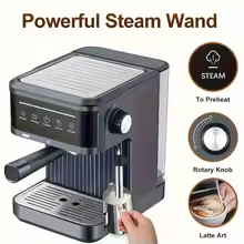 Brand: Professional Electric Espresso Machine, Italian Semi-Italian Espresso Coffee Maker, Cappuccino, Ornaments - Thumbnail 4