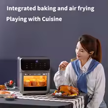 Brand Large Capacity 10L Electric Air Fryer, 360° Automatic Oil-Free Home Kitchen  War Baking Oven - Thumbnail 5