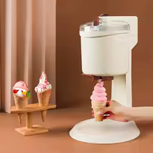 Automatic Manual Ice Cream Machine, Top Seat, Simple Operation, Large Capacity, Mini Soft Serve Ice Cream Machine for Home Use
