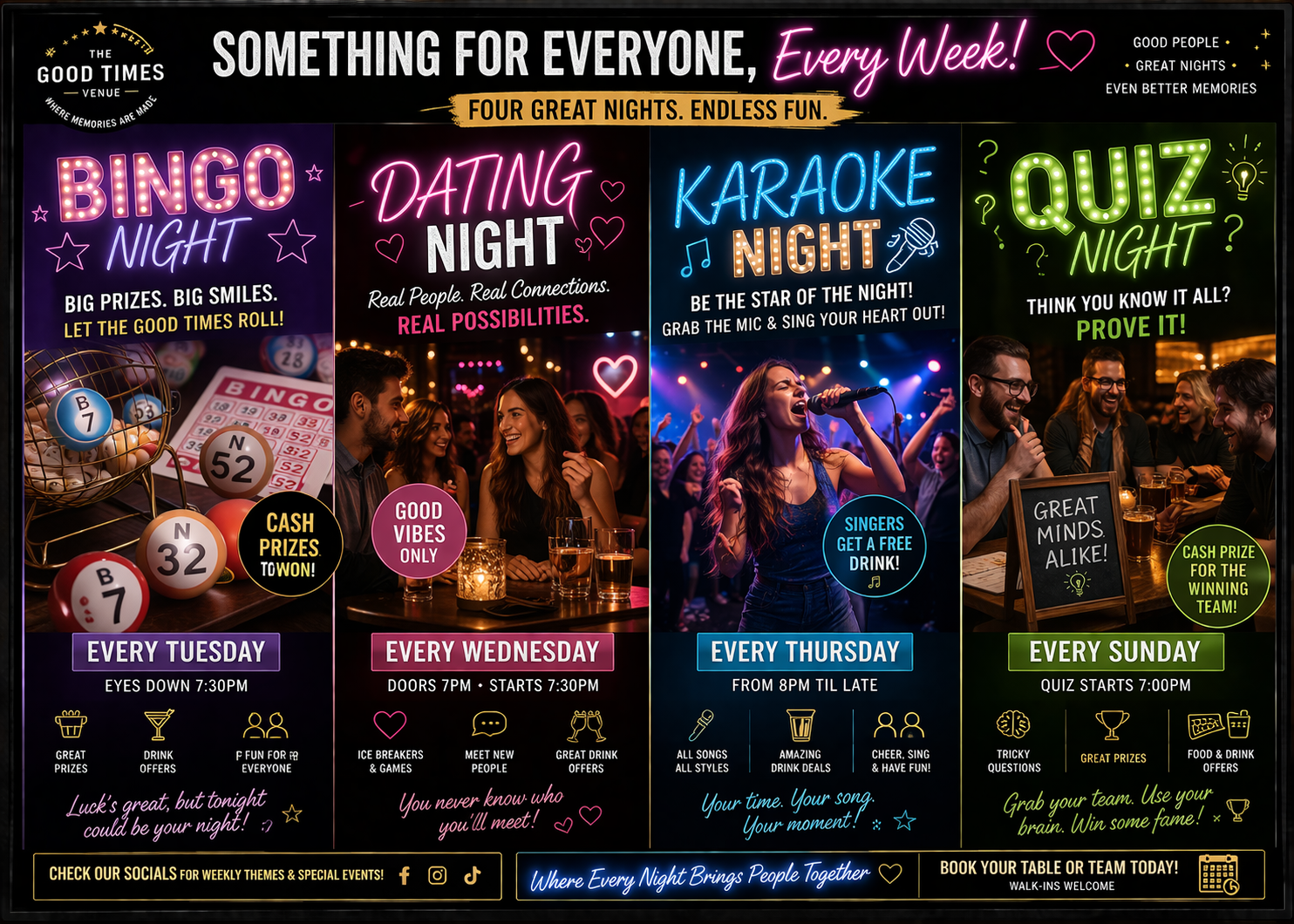 Weekly Events Schedule