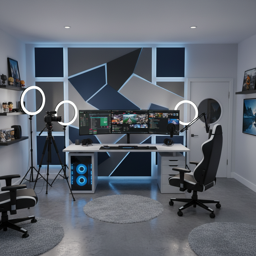 Professional video production setup