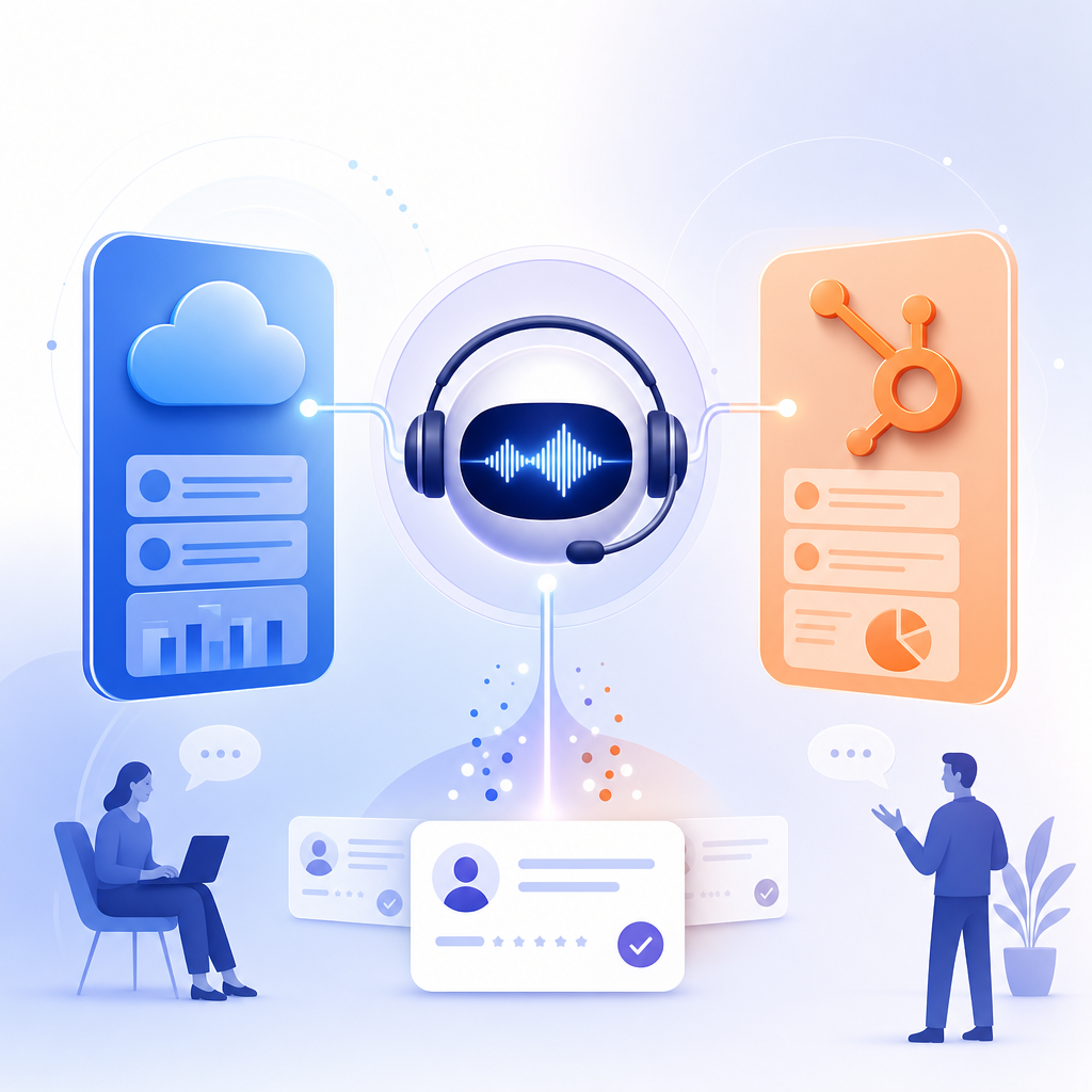 How to Integrate an AI Voice Agent With Salesforce or HubSpot to Create Leads Automatically