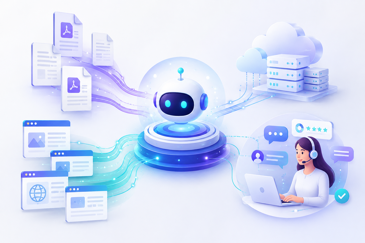 Which AI Chatbot Can Be Trained Using PDFs and Website URLs?