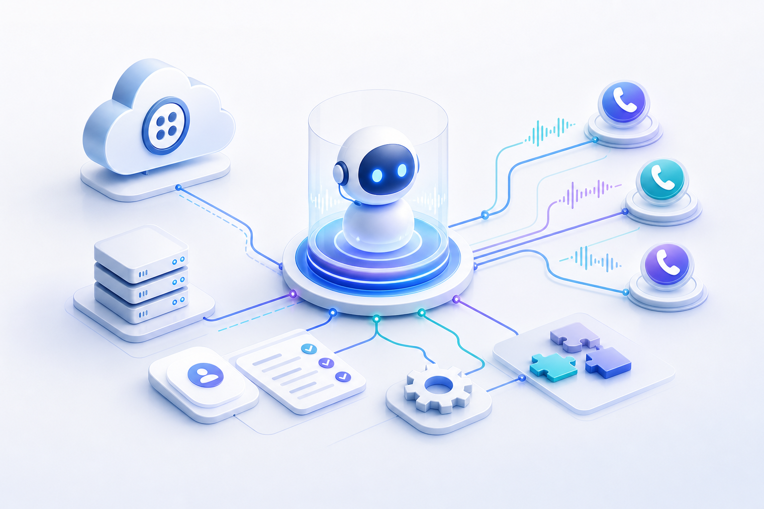 What setup is required to use Twilio phone numbers with the AI agent?
