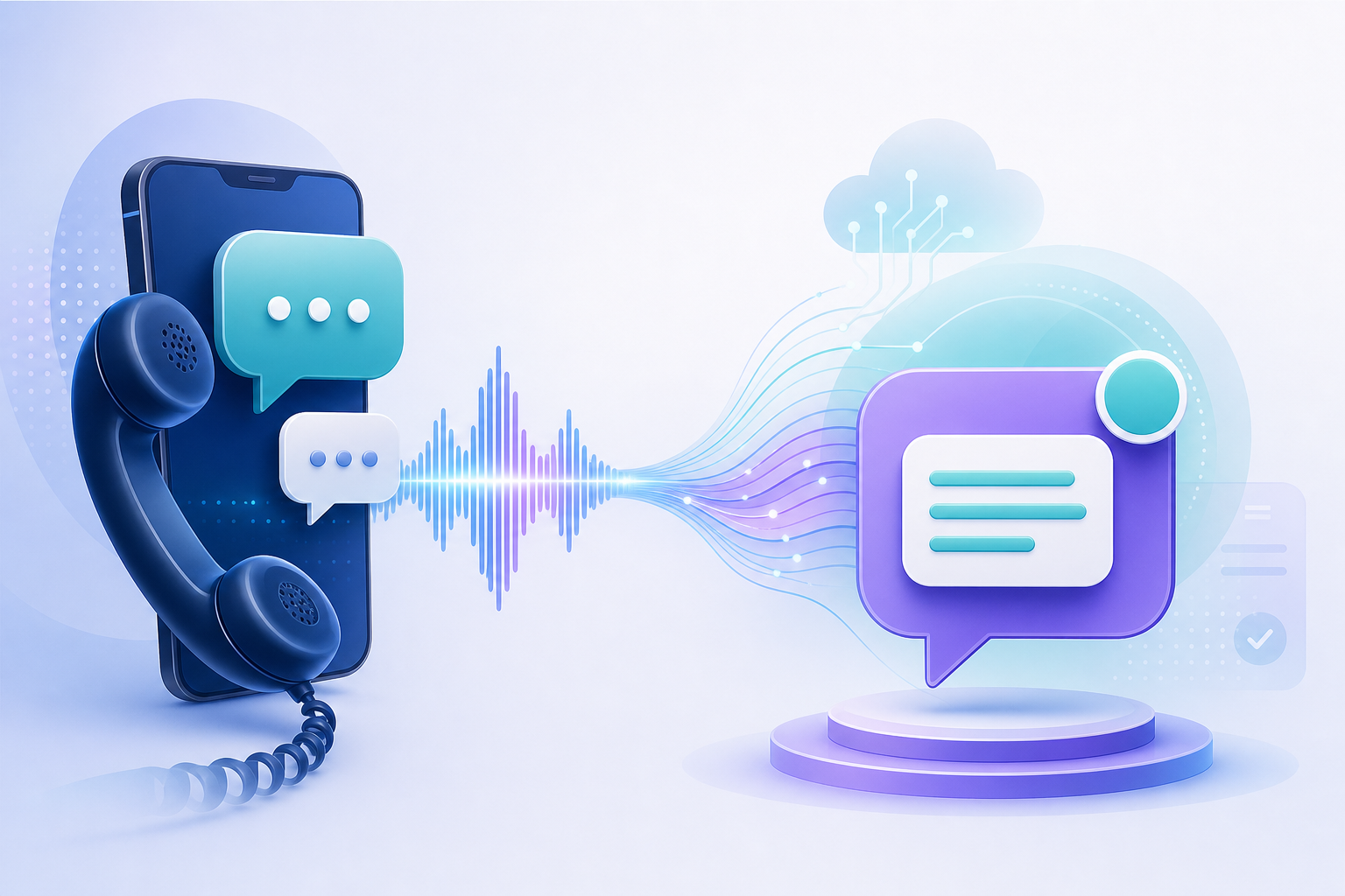 Is there a tool that can run human-like phone conversations and send an SMS follow-up automatically?