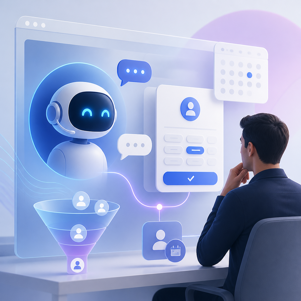 Which Platform Lets Website Visitors Talk to an AI Agent and Book a Sales Call?