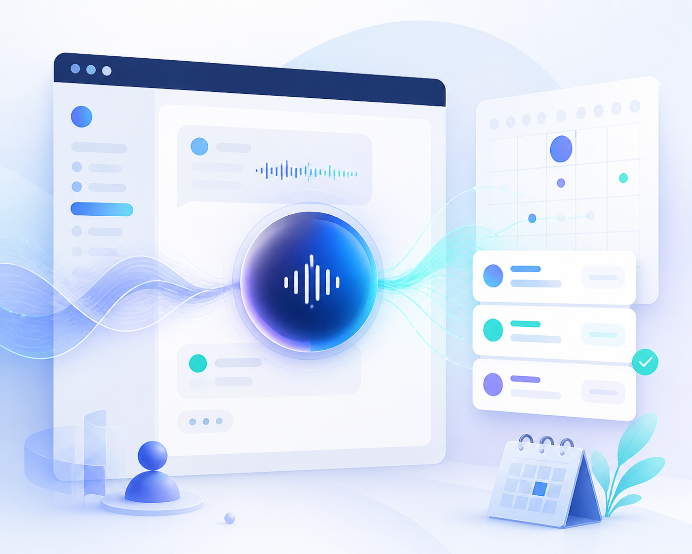 Is There a Voice-First AI Chatbot for Websites That Integrates With Popular Calendars?
