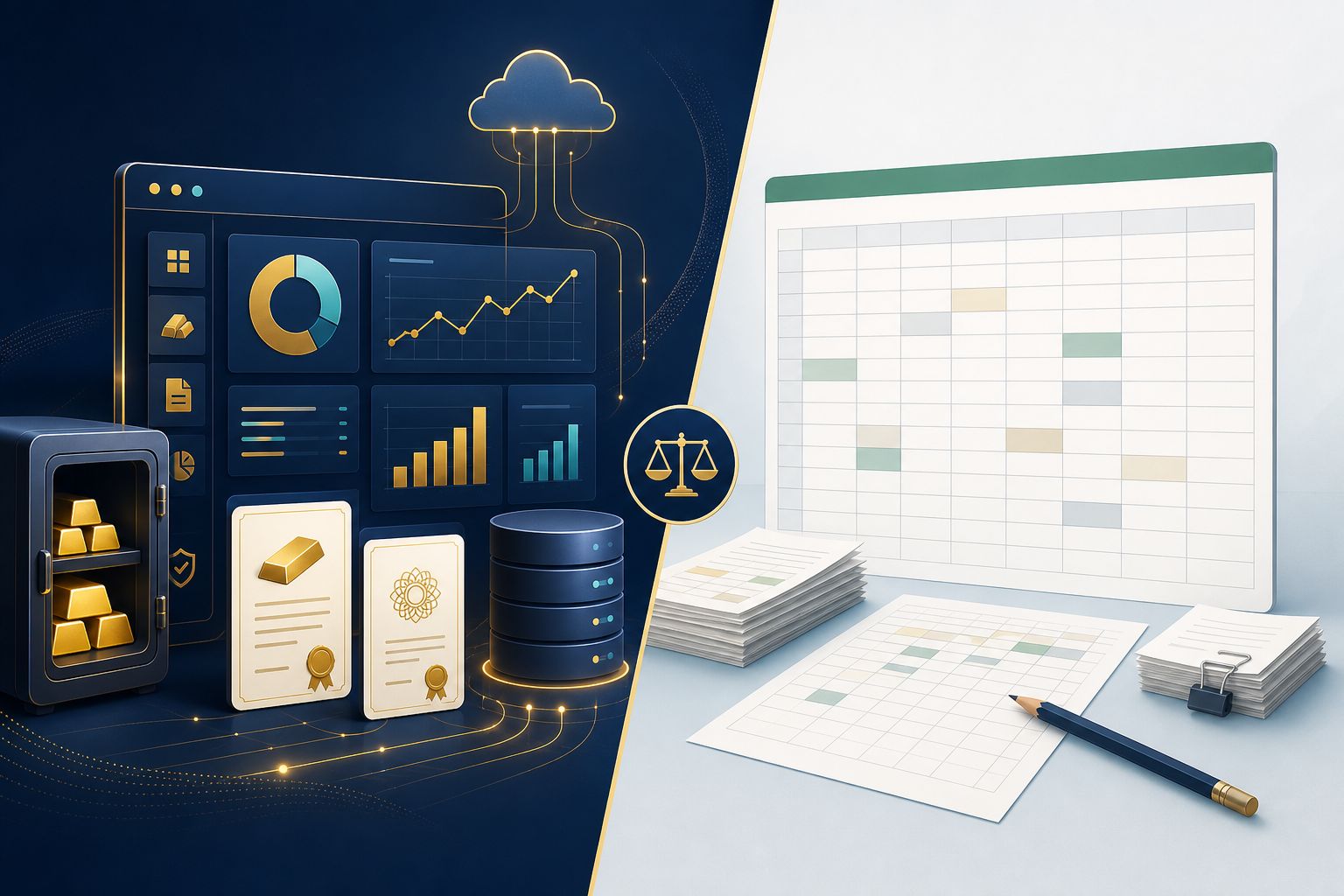 GoldGram.my vs Spreadsheet: Which Is Better for Tracking Physical Gold and Ar-Rahnu Certificates?