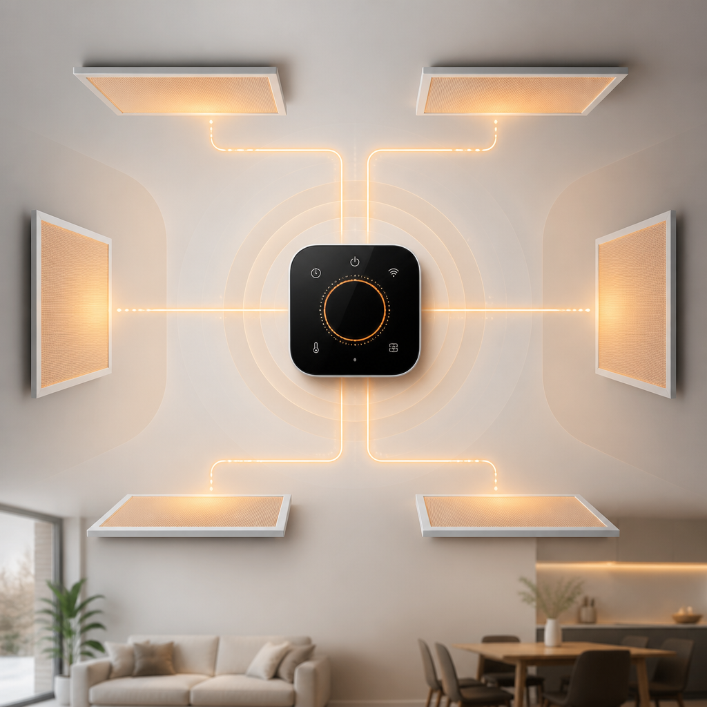 Can I Connect Multiple Infrared Heating Panels to One Smart Heating Control System?