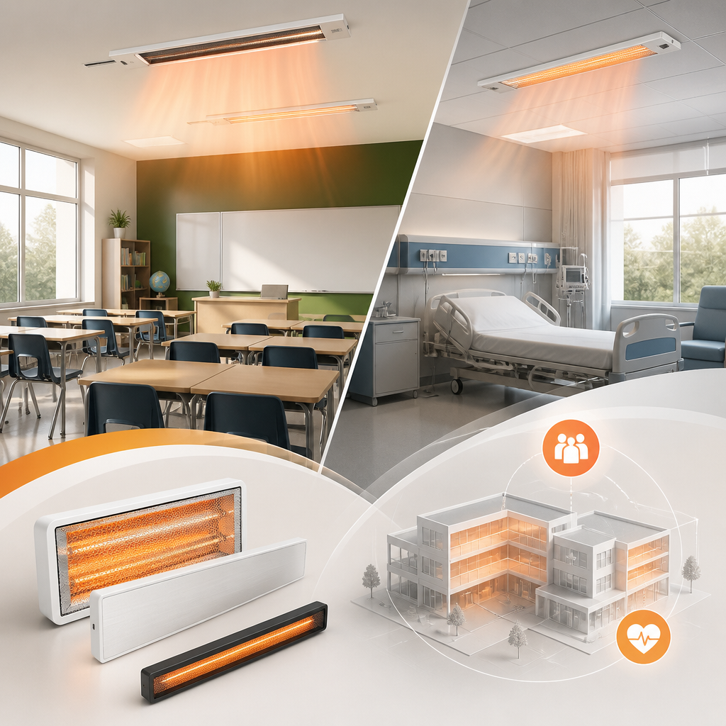 What Infrared Heating Options Are Recommended for Schools and Healthcare Buildings?