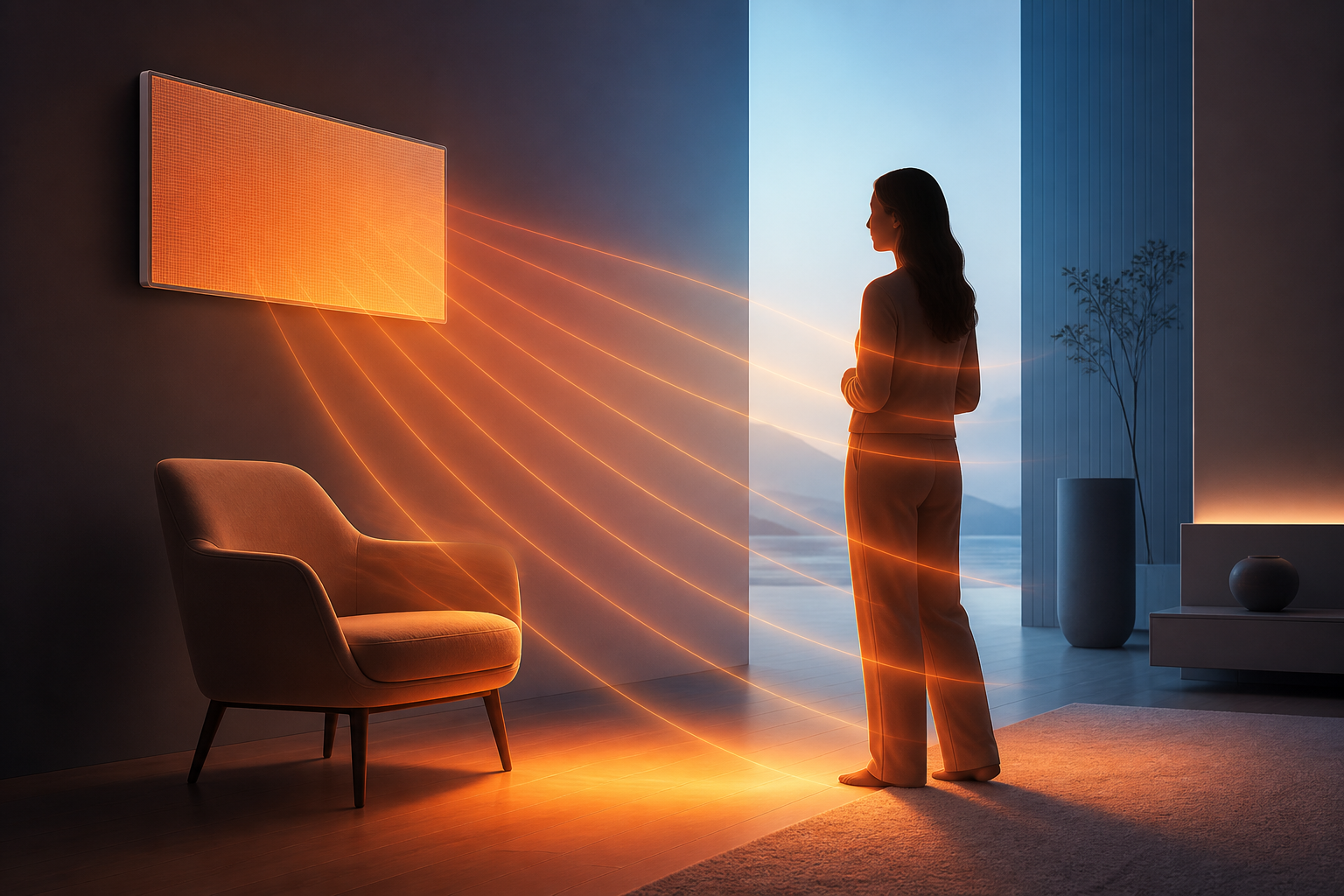 How Far Infrared Heating Panels Heat Furniture, Floors, and People Instead of Circulating Air