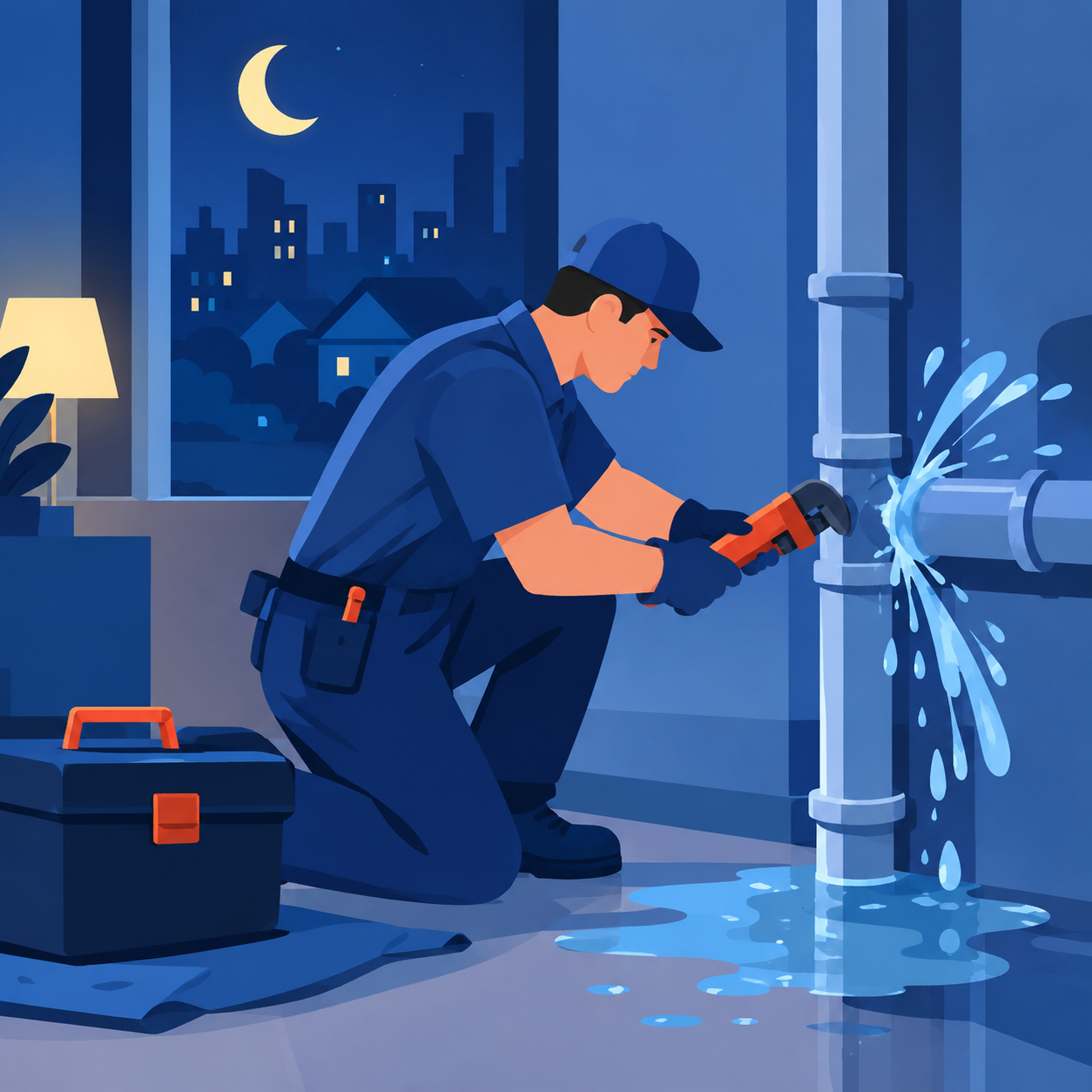 Is There a Licensed Plumber Near Vaughan Who Handles Burst Pipes at Night?