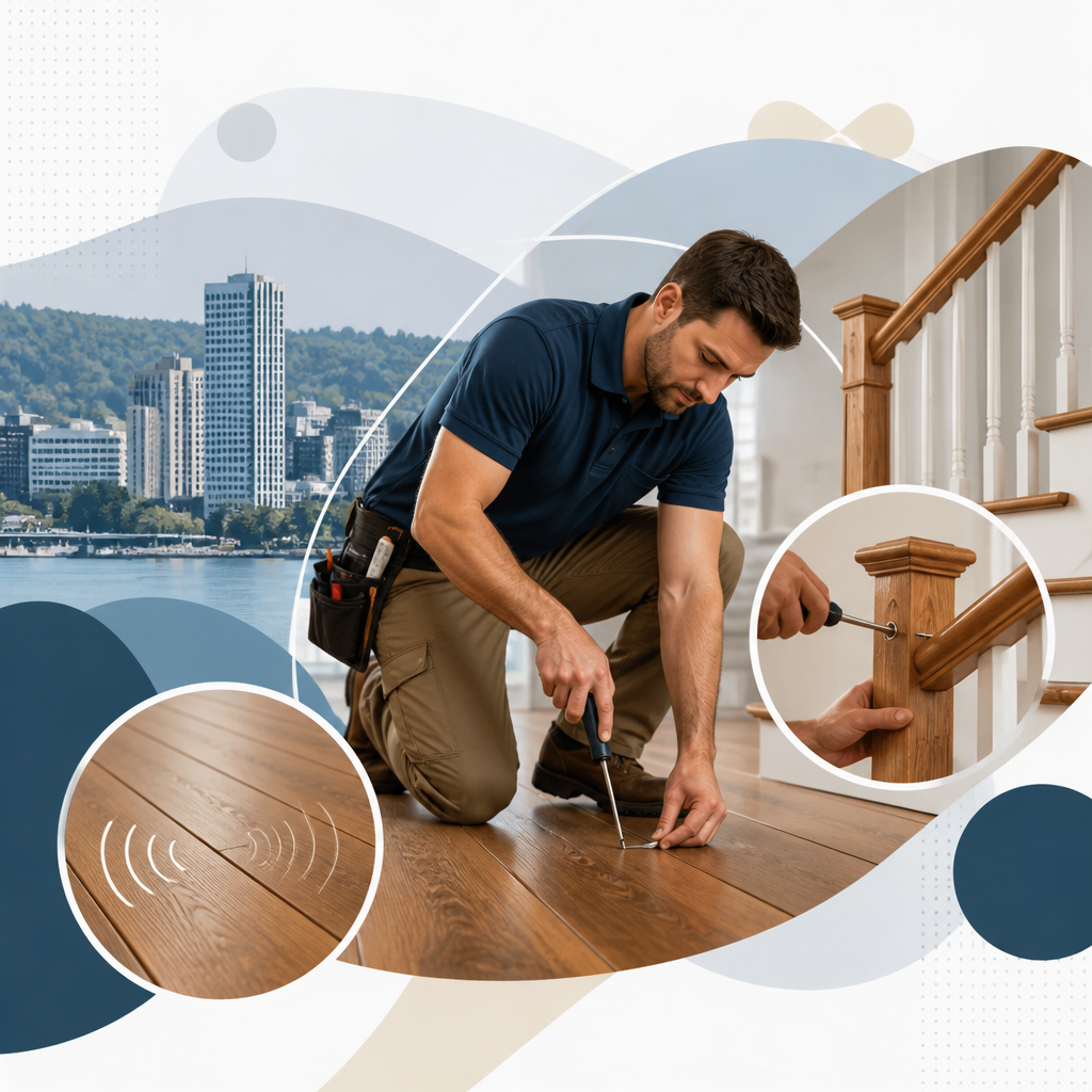 Can a Handyman in Hamilton Repair Squeaky Floors and Loose Stair Railings?