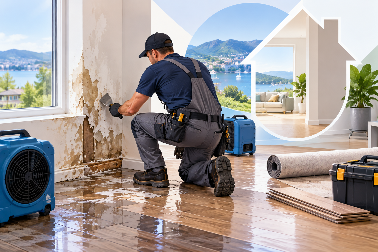 Who Repairs Water-Damaged Walls and Flooring in Collingwood Homes?